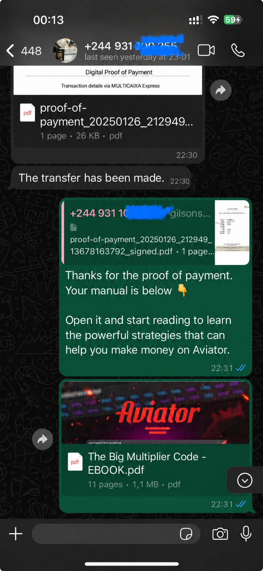 Customer manual delivery conversation 1