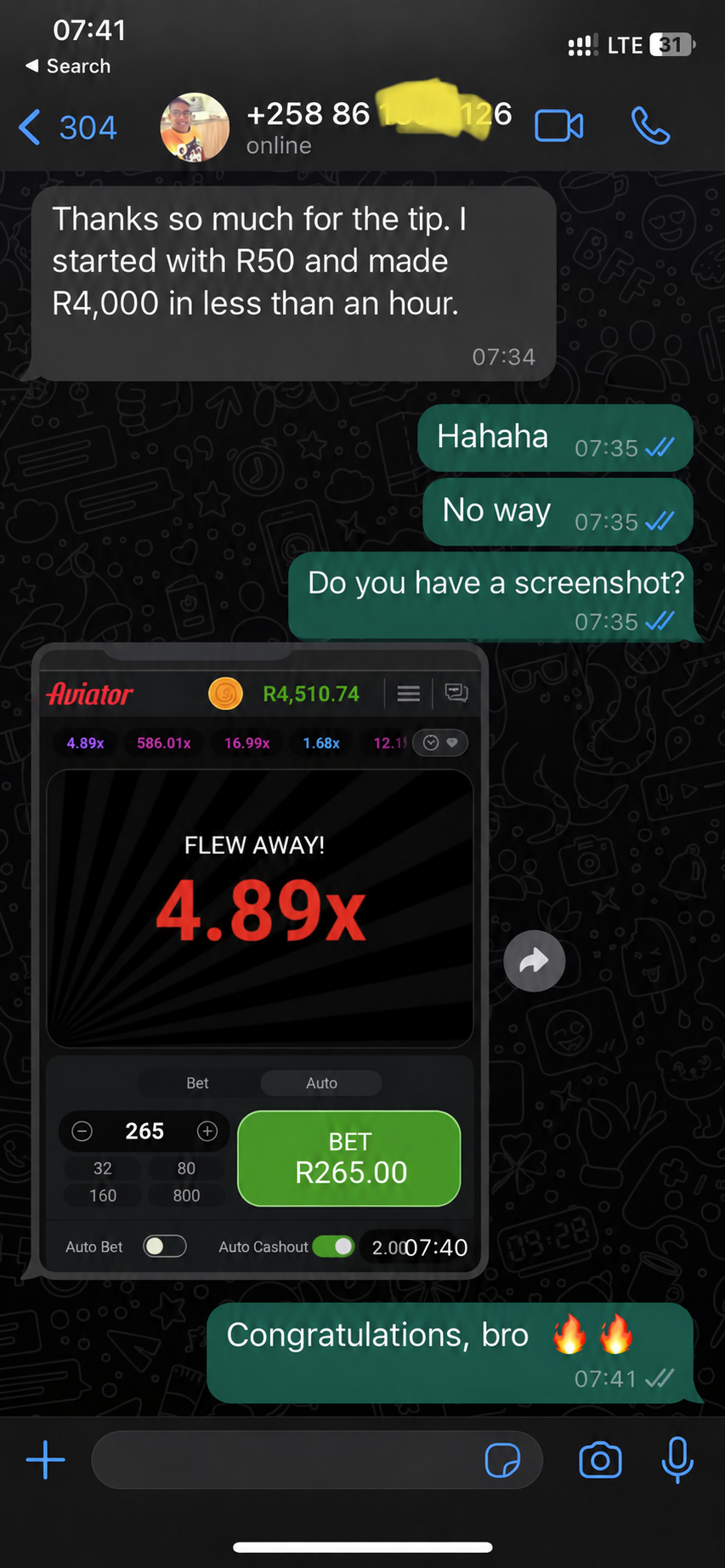 Customer result conversation 2